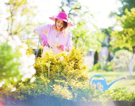 Garden maintenance crew handling communal lawns